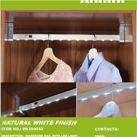 PIR Motion Sensor Closet Light Hanger Rod