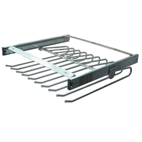 Closet Hardware Cabinet Top Mounted Pull out Trousers Rack (steel ball)